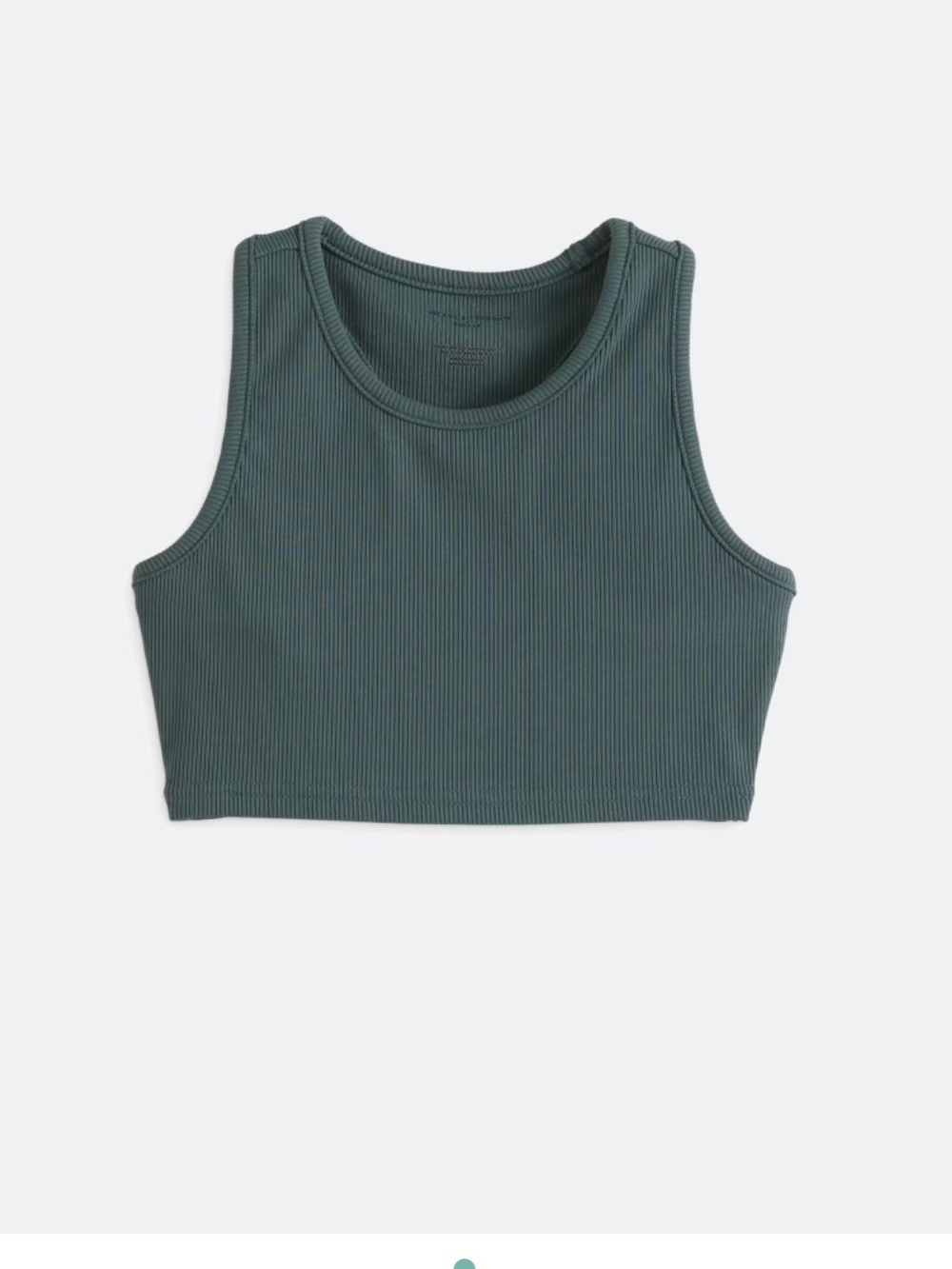 NWT We Wander Girls' Olive Green Racerback Crop Tank